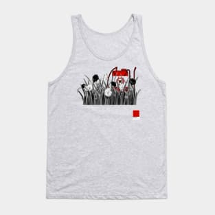 POPPY RED - white full  by COLORBLIND WorldView Tank Top